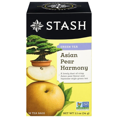 Stash Tea Bags Green Asian Pear Harmony 18 Count - 1.1 Oz