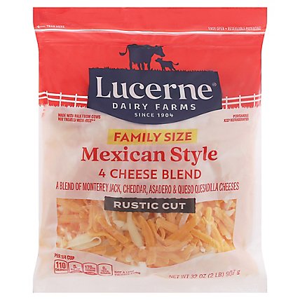 Lucerne Cheese Mexican Blend Thickcut Shredded Family Pack - 32 Oz - Image 3