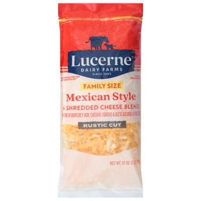 Lucerne Cheese Mexican Blend Thickcut Shredded Family Pack - 32 Oz - Image 1