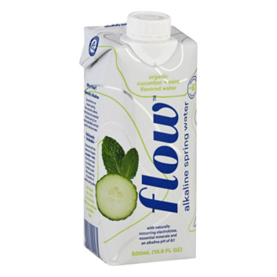 Flow Organic Water Alkaline Spring Cucumber + Mint - 16.9 Fl. Oz.