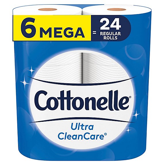 Cottonelle Ultra CleanCare Strong Toilet Paper Mega Roll - 6 Roll