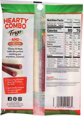 Frigo Cheese Heads String Cheese & Salami Stick 8 Count - 6.33 Oz - Image 5