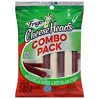 Frigo Cheese Heads String Cheese & Salami Stick 8 Count - 6.33 Oz - Image 2