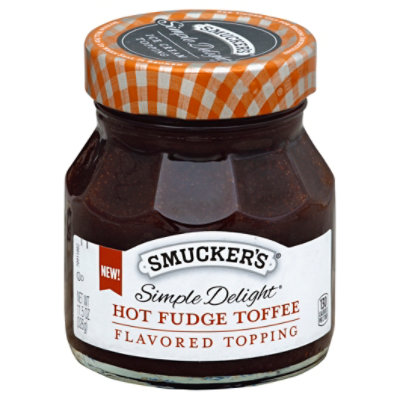 Smuckers Simple Delight Topping Hot Fudge Toffee Jar - 11.5 Oz
