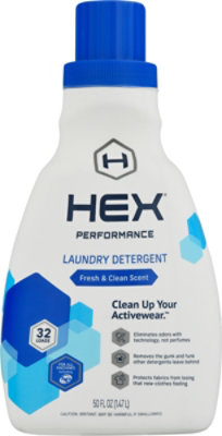 Hex Performance Advanced Laundry Detergent Fresh Clean Scent - 50 Fl. Oz. - Image 2