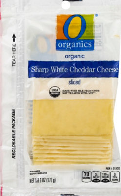 O Organics Organic Cheese Cheddar Sharp Sliced - 6 Oz - Image 2
