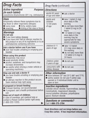 Signature Select/Care Allergy Relief Levocetirizine Dihydrochloride USP 5mg 24 Hour Tablet - 10 Count - Image 5