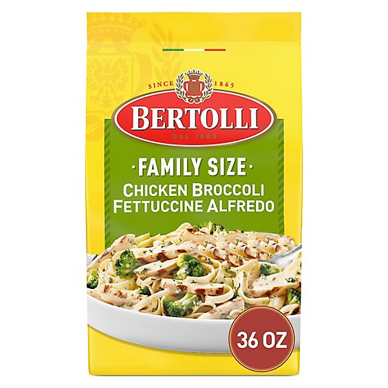 Bertolli Family Size Chicken Broccoli Fettuccine Alfredo Frozen Meal - 36 Oz