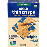 Triscuit Organic Crackers Thin Crisp Original - 6.5 Oz - Image 2