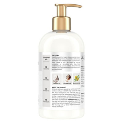 SheaMoisture Conditioner Daily Hydration 100% Virgin Coconut Oil - 13 Fl. Oz. - Image 6