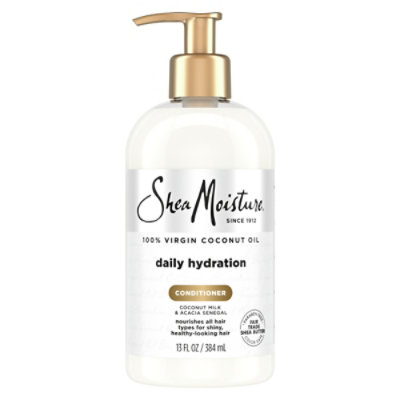 SheaMoisture Conditioner Daily Hydration 100% Virgin Coconut Oil - 13 Fl. Oz. - Image 1