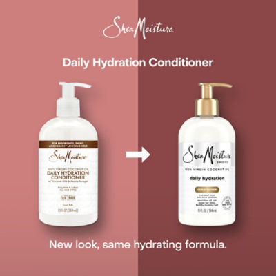 SheaMoisture Conditioner Daily Hydration 100% Virgin Coconut Oil - 13 Fl. Oz. - Image 5