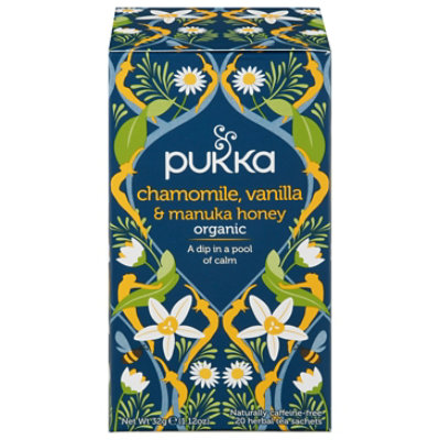 Pukka Herbal Tea Chamomile Vanilla & Manuka Honey Box - 20 Count - Image 3