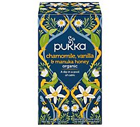 Pukka Herbal Tea Chamomile Vanilla & Manuka Honey Box - 20 Count