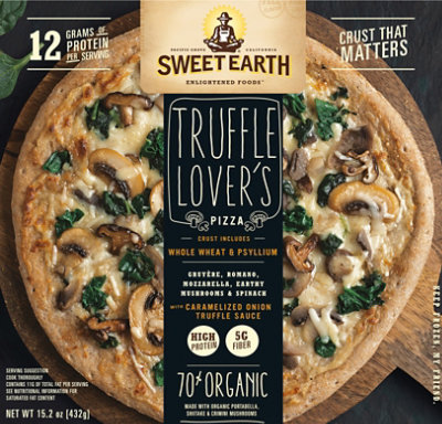 Sweet Earth Pizza Truffle Lovers Frozen - 14 Oz - Image 2