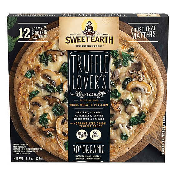 Sweet Earth Pizza Truffle Lovers Frozen - 14 Oz