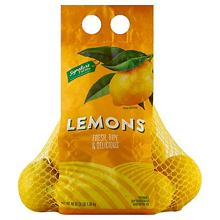 Signature Farms Lemons Prepacked Bag - 3 Lb - Image 1