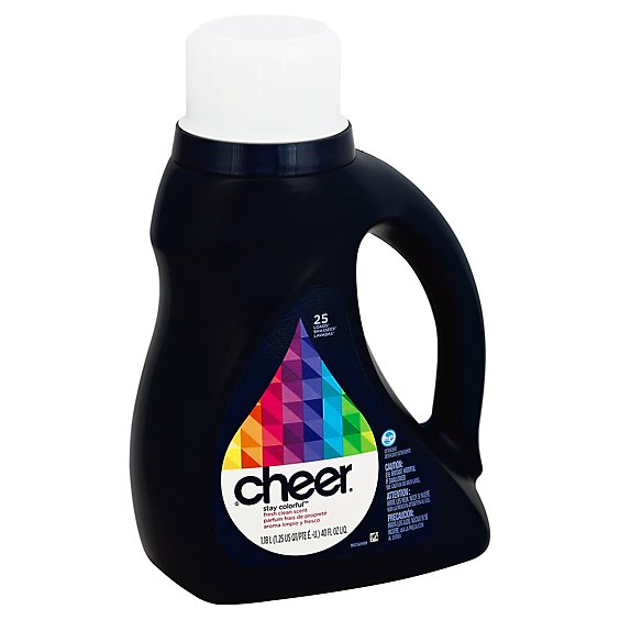 Cheer Liquid Detergent Stay Colorful Fresh Scent 25 Loads Bottle - 40 Fl. Oz.