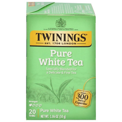 Twinings of London White Tea 100% Pure Box 20 Count - 1.06 Oz - Image 2