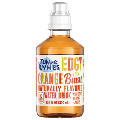 Tum-E Yummies Edgy Orange Burst Natural ly Flavored Water Drink - 10.1 Fl. Oz.