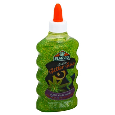 Elmer's Liquid Glitter Glue, Washable, Green, 6 Ounces