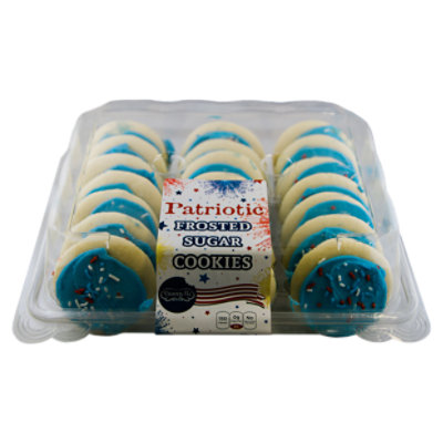 Gb Patriotic Blue Frosted Sugar Cookies 28.3 Oz Randalls