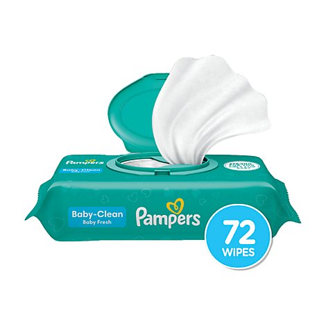 Pampers Complete Clean Baby Wipes Baby Fresh Scent - 72 Count