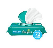Pampers Baby Wipes Baby Clean Scented 1X Pop Top - 72 Count