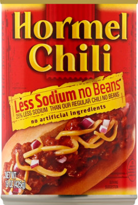 Hormel Chili No Beans Less Sodium Can - 15 Oz - Image 2