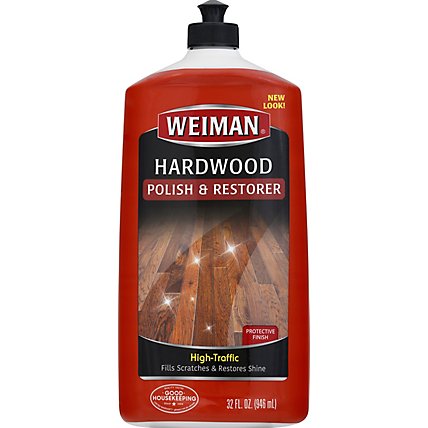 Weiman Polish & Restorer Hardwood Floor High Traffic Bottle - 32 Fl. Oz. - Image 2