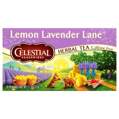 Celestial Seasonings Herbal Tea Caffeine Free Lemon Lavander Lane Box ...