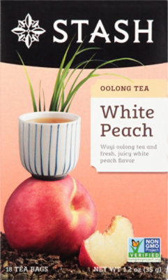 Stash Oolong Tea White Peach Wuyi Oolong Box 18 Count - 1.2 Oz - Image 2