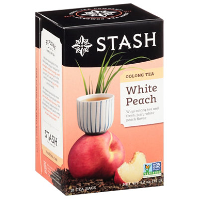 Stash Oolong Tea White Peach Wuyi Oolong Box 18 Count - 1.2 Oz - Image 1