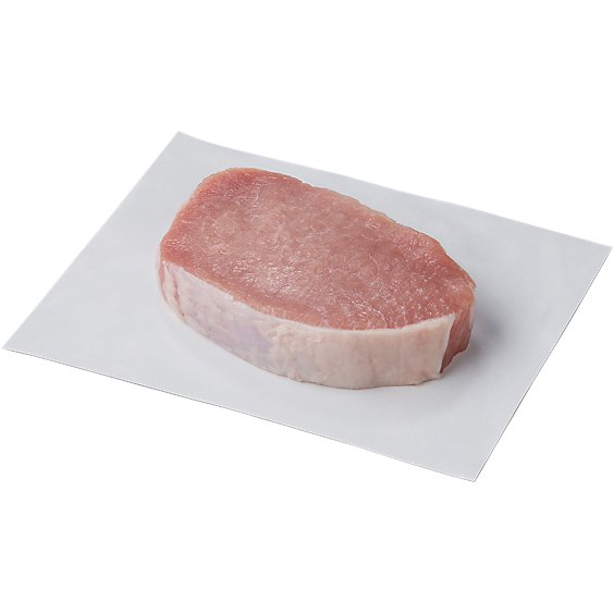 Meat Service Counter Pork Top Loin Chop Boneless Americas Cut - 1 LB