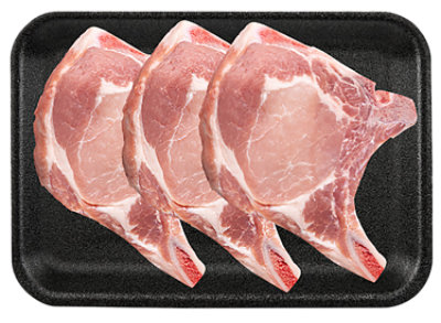 Meat Service Counter Pork Top Loin Chop Bone In - 2 LB - Image 1