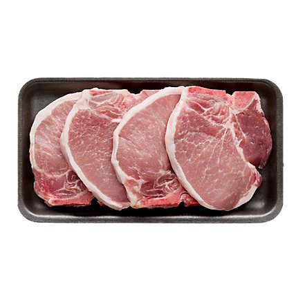 Meat Counter Pork Loin Chop Bone In Thin Value Pack - 0 LB - Image 1