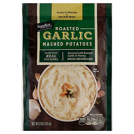 Signature SELECT Potatoes Mashed Roasted Garlic - 4 Oz - Image 1