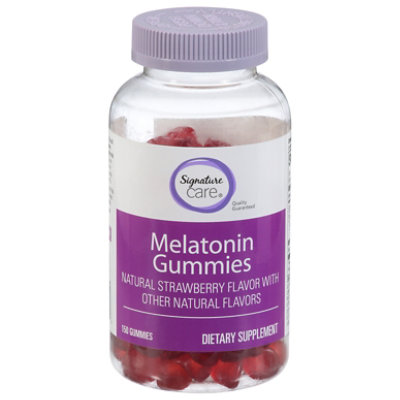 Signature Select/Care Gummy Melatonin Strawberry Dietary Supplement - 150 Count - Image 3