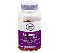 Signature Care Gummy Melatonin Strawberry Dietary Supplement - 150 Count