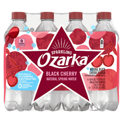 Ozarka Natural Spring Water Sparkling Black Cherry 816.9 Fl. Oz
