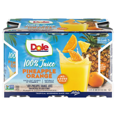 Dole Juice Pineapple Orange Multipack Can - 6-6 Fl. Oz. - Image 2