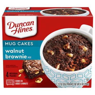 Duncan Hines Perfect Size For 1 Brownie Mix Walnut Chocolate Decadent Box 4 2 2 Oz Safeway