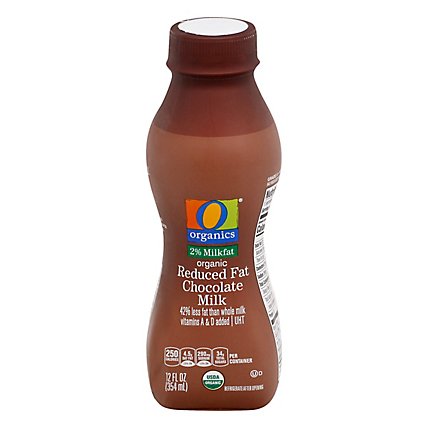 O Organics Organic Milk Chocolate Reduced Fat 2% Ultra Pasteurized - 12 Fl. Oz. - Image 3