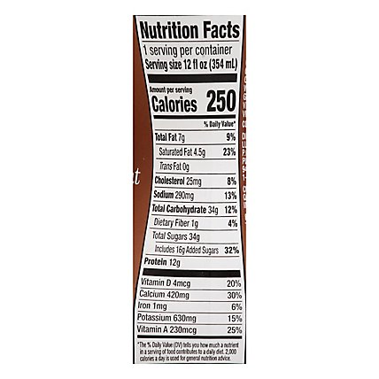 O Organics Organic Milk Chocolate Reduced Fat 2% Ultra Pasteurized - 12 Fl. Oz. - Image 4