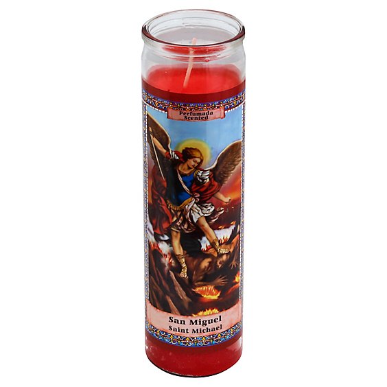 Eternalux Candle Red Saint Michael Jar - Each