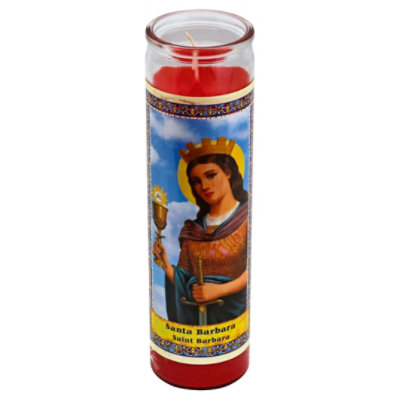 Eternalux Candle Red Saint Barbara Jar - Each