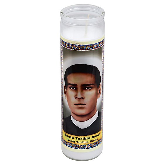 Eternalux Candle White Saint Toribio Romo Jar - Each