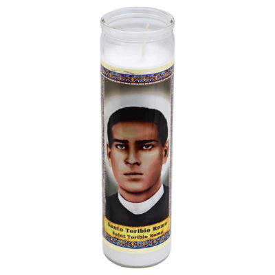 Eternalux Candle White Saint Toribio Romo Jar - Each