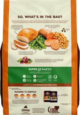 Supreme Source Dog Food Grain Free Turkey Meal And Sweet Potato Bag - 11 Lb - Image 3