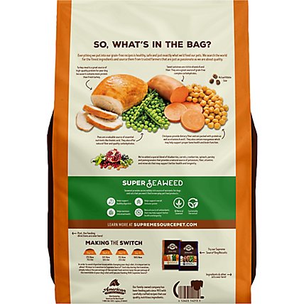 Supreme Source Dog Food Grain Free Turkey Meal And Sweet Potato Bag - 11 Lb - Image 5